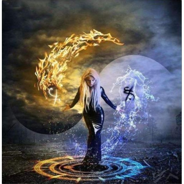 Yin Yang donna d'acqua