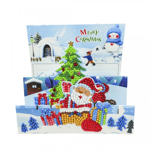 Cartolina di Natale pieghevole 3D albero di Natale
