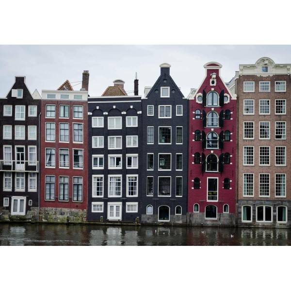 Case sul canale ad Amsterdam