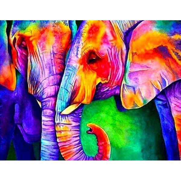Elefanti colorati