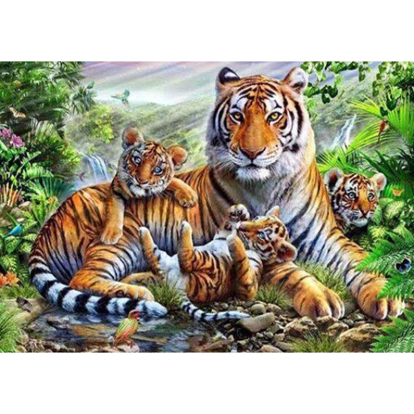Tigre con i piccoli
