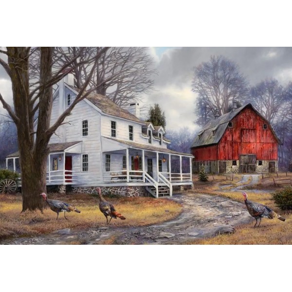 Vita di fattoria in inverno