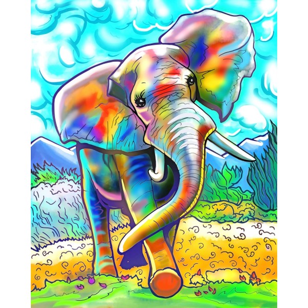 Elefante colorato
